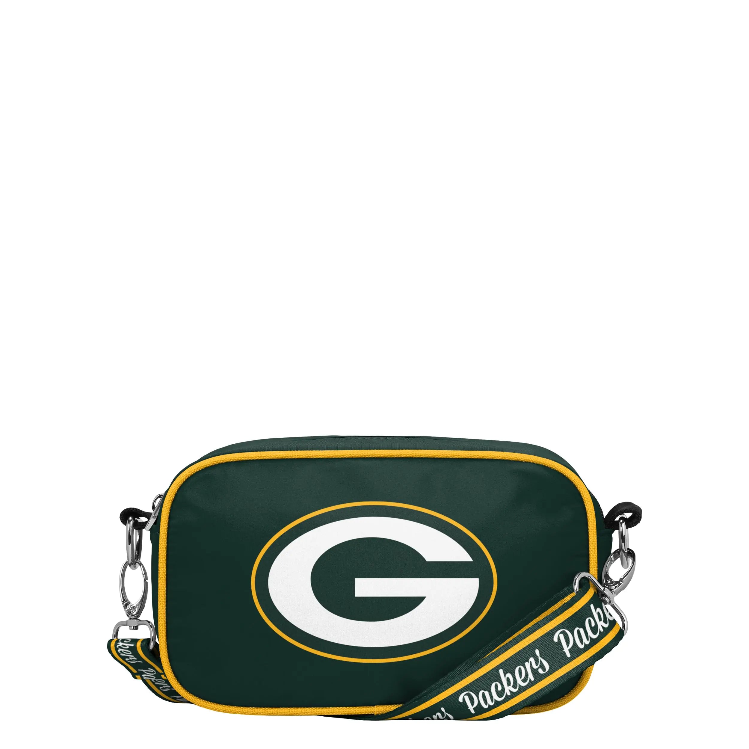 FOCO NFL Team Logo Solid Crossbody Bag Green Bay Packers